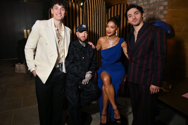 LONDON, ENGLAND - FEBRUARY 01: (L to R) James Olivas, Jamie Lloyd, Nicole Scherzinger and Diego Andres Rodriguez attend the "One For The Boys Presents Love Life : West End Unites Against Cancer" After Party on February 1, 2026 in London, England. 

Photo by Dave Benett
